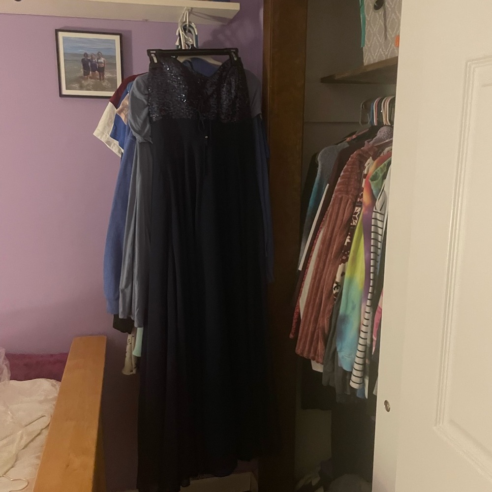 Navy blue sparkly dress size 10